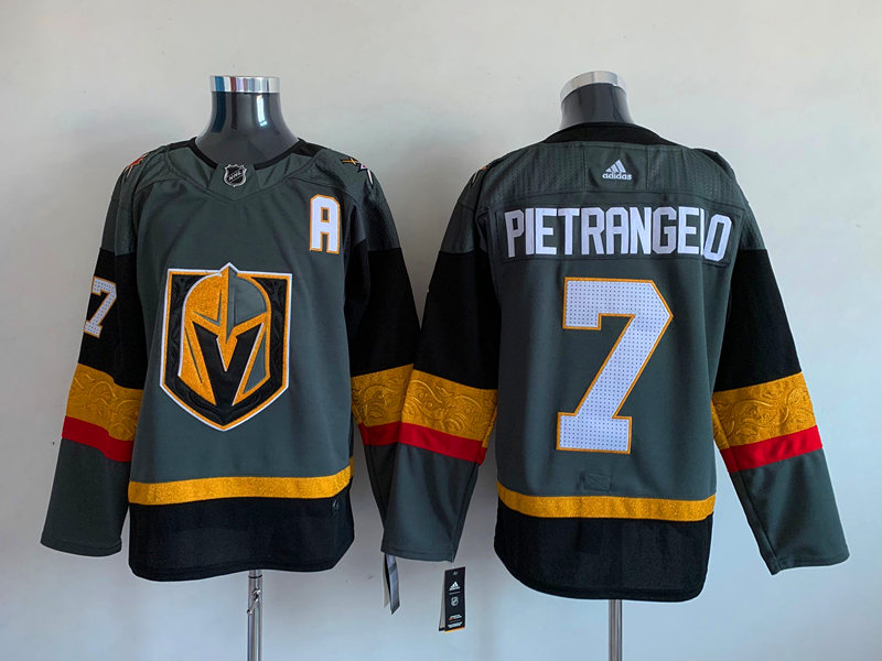 Men's Vegas Golden Knights Alex Pietrangelo #7 Gray Breakaway Jersey